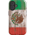 Mexican Flag Dark Wood iPhone 16 Plus Magsafe Impact Case